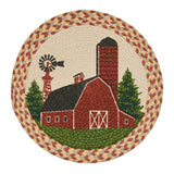 Red Barn Braided Placemats-Lange General Store
