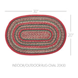 Red Forest Collection Braided Rugs