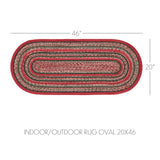 Red Forest Collection Braided Rugs