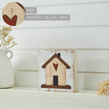 Red Heart Home Block Sign-Lange General Store