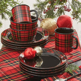 Red Plaid Dinnerware-Lange General Store