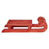 Red Sled Wooden Figurine-Lange General Store