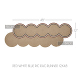 Red White Blue Ric Rac Table Runners-Lange General Store