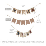 Red White Blue USA Stars Banner-Lange General Store