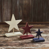 Red White Blue Wooden Stars-Lange General Store