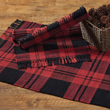 Red and Black Buffalo Check Rag Rug-Lange General Store