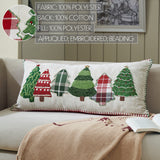 Red and Green Applique Tree Pillow-Lange General Store