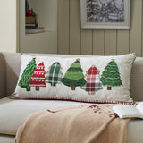 Red and Green Applique Tree Pillow-Lange General Store