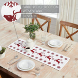 Reindeer Dash Red White Table Runners-Lange General Store