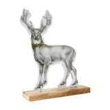 Reindeer With Wreath Figurine-Lange General Store