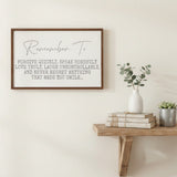 Remember To Forgive Quickly Speak Honestly Sign 18x12-Lange General Store