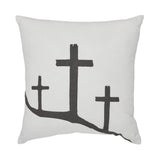 Risen 3 Crosses Pillow-Lange General Store