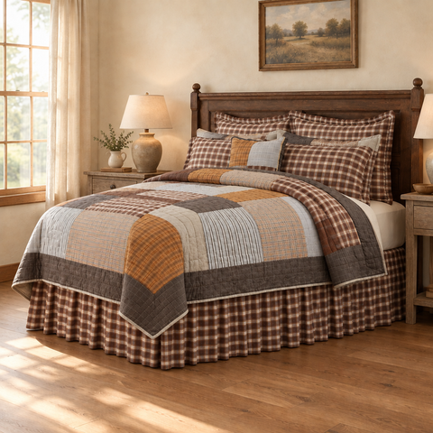 Rockford Quilt bedroom with revised bed-foot proportions