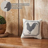 Rooster Silhouette Pillow 6x6-Lange General Store