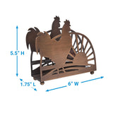 Rooster Sunrise Napkin Holder-Lange General Store