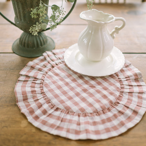 Roselynn Cottage Dusty Rose Placemats Set of 6-Lange General Store