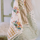 Roselynn Cottage Floral Patchwork Quilted Throw-Lange General Store