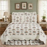 Roselynn Cottage Floral Scalloped Quilt-Lange General Store