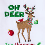 Run Run Reindeer Dishtowel