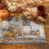 Rustic Fall Porch Placemats Set of 4