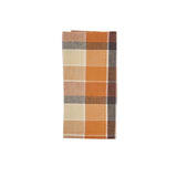 Rustic Fall Porch Plaid Cotton Cloth Napkins Set of 4