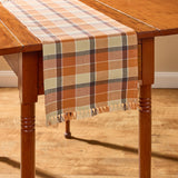 Rustic Fall Porch Plaid Table Runners