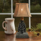 Rustic Pinecone Lamp-Lange General Store