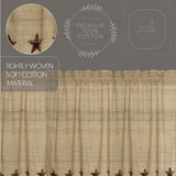 Rustic Star Door Panel Curtain
