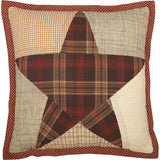 Rustic Star Quilted 12x12 Pillow-Lange General Store