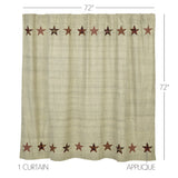 Rustic Star Shower Curtain-Lange General Store