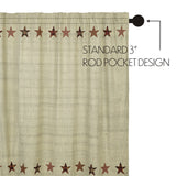 Rustic Star Shower Curtain-Lange General Store