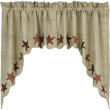 Abilene Star Swag Curtains-Lange General Store