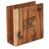 Rustic Wood Napkin Holder-Lange General Store