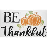 Sable Ann Buffalo Check Be Thankful Pumpkin Pillow-Lange General Store