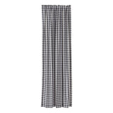 Annie Black Buffalo Check Extra Long Panel Curtain-Lange General Store