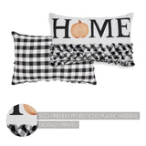 Sable Ann Buffalo Check Home Pumpkin Ruffle Pillow-Lange General Store