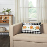 Sable Ann Buffalo Check Pumpkin Patch Pillow-Lange General Store