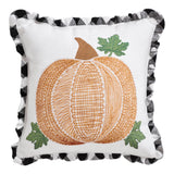 Sable Ann Buffalo Check Pumpkin Pillow-Lange General Store