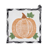 Sable Ann Buffalo Check Pumpkin Pot Holder-Lange General Store