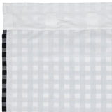 Annie Black Buffalo Check Ruffled Extra Long Panel Curtain-Lange General Store