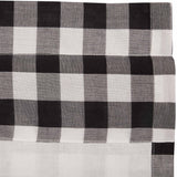 Sable Ann Buffalo Check Ruffled Prairie Swag Curtains