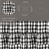 Sable Ann Buffalo Check Ruffled Valance