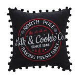 Sable Ann Check Milk And Cookies Pillow-Lange General Store