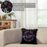 Sable Ann Check Milk And Cookies Pillow-Lange General Store