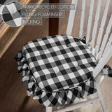 Sable Ann Check Ruffled Chair Pad-Lange General Store