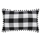 Sable Ann Check Santa Sleigh Pillow 14 x 22-Lange General Store