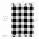 Sable Ann Check Woven Throw-Lange General Store