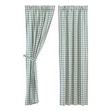 Sage Ann Buffalo Check Long Panel Curtains-Lange General Store