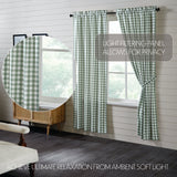 Sage Ann Buffalo Check Long Panel Curtains-Lange General Store