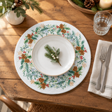 Sage Evergreen Braided Placemat lifestyle scene